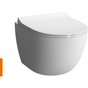 Resim Vitra Sento Rim-Ex Kanalsız Asma Klozet +Vitra Slim Soft Klozet Kapağı 