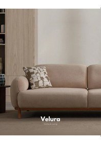 Resim Vezir Sırt Mekanizmalı 3 Adet Üçlü Kanepe & 3'lü Koltuk 3+3+3 - Krem Krem 