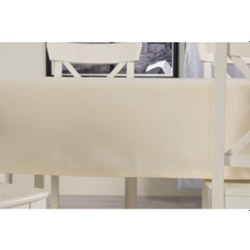 Resim Düz Masa Örtüsü Ekru 