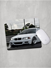 Resim Panorama Ajans Bmw 320 Beyaz Mouse Pad 