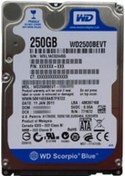 Resim Western Digital Scorpio Blue WD2500BEVT 250 GB HDD 
