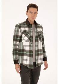 Resim U.s. Polo Assn. Erkek Açık Haki Gömlek Desenli 50308257-vr183 Acık Hakı 