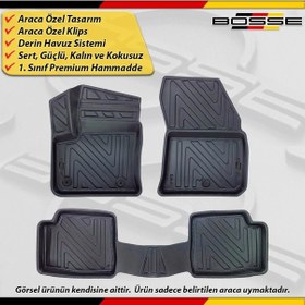 Resim Opel Corsa Paspas Elektrikli Araca Özel 2019 Sonrası İçin Derin Havuzlu Paspas Bosse North Serisi 