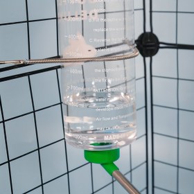 Resim 1000ml 19.99cm Dayanıklı Asılı Tavşan Su Şişesi - Kolay Erişim, Hidrasyon Ve Konfor İçin Kolay Temizlenebilir Plastik 