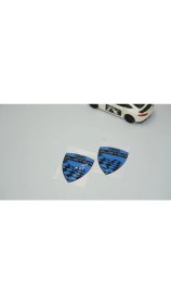 Resim Dk Dacia Duster Kelebek Cam Damla Desen Mavi Logo Arma Seti 