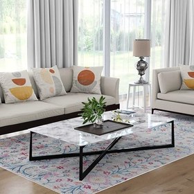 Resim Monnhein Yıkanabilir Halı ve Yolluk - Kaymaz Tabanlı Salon Halısı, Mutfak Halısı, Modern Dijital Baskı Tasarım(0130) 