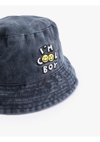 Resim Koton Pamuklu Nakış Detaylı Bucket Şapka Lacivert 5skb40012aa Lacivert 