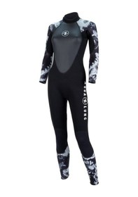 Resim Aqualung Hydroflex Kadın 3Mm Dalış Elbisesi Siyah/Gri - (544595956) Siyah 