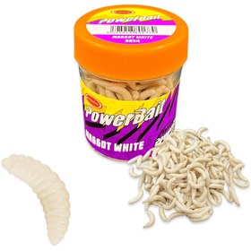 Resim Silikon Kurt Balık Yemi - Kokulu - Maggot - Beyaz - Power Bait (9954) 