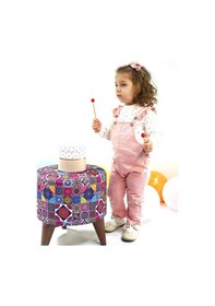 Resim Aydodo Salopet Sweatshirt İkili Kız Pembe Bebek Takım Pembe 