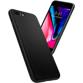 Resim Spigen iPhone 8 Plus - iPhone 7 Plus Kılıf Liquid Armor Black - 043CS20525 