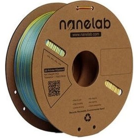 Resim Nanelab Üç Renk Silk Pla Filament - Kırmızı-sarı-mavi - 1.75mm - 1kg 