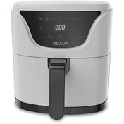 Resim Hot 500 W 5 L Beyaz Dijital Airfryer Rexon