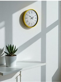 Resim 36 Cm Sarı Dekoratif Duvar Saati Diğer 