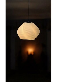 Resim Vintage , Dekoratif , Bohem , Vegan Oturma Odası , Salon , Mutfak İçin 3d Tekli Sarkıt Avize Beyaz 