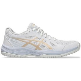 Resim Asics 1072a107-103 Upcourt 6 Kadın Voleybol Ayakkabısı Beyaz 
