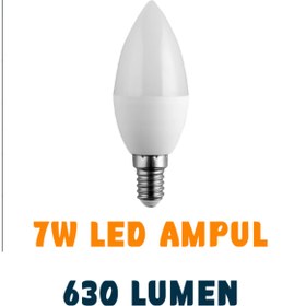 Resim Noas Led Noas 7w Buji Led Ampül Beyaz Işık 