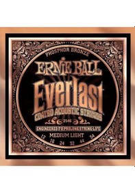 Resim Ernie Ball P02546 Everlast Akustik Gitar Teli Mediumlight 