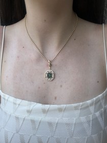 Resim Yeşil Taşlı Serenay Kolye 