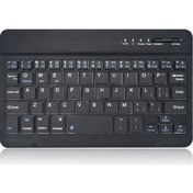 Resim Klavye İpad Mobil Tablet Bilgisayar İçin Uygundur, Harika Kontrol Ofis Sessiz Kablosuz Klavye Fare Şarj Seti 7 İnç Tek Klavye Siyah 