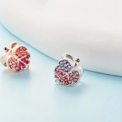 Resim 1pc Moda Rhinestone Yaprak Boncuk, Sentetik Taş, Beyaz K Çinko Alaşım Kaplama, DIY Kolye Bileklik Takı Yapımı için Dekoratif Boncuk 