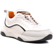 Resim Ayakmod Premium 495 M Beyaz Hakiki Deri Erkek Sneaker Beyaz 