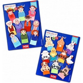 Resim 2 Set - 20 Parça Tox Evcil Hayvanlar Ve Aile Bireyleri Parmak Kukla T772 T752 
