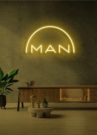 Resim Rent A Carlara Özel Man Yazılı Neon Tabela Sarı 