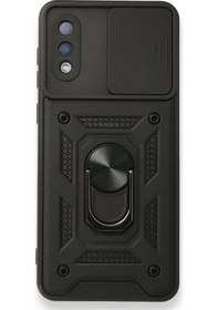 Resim Nettech Samsung Galaxy A02 Uyumlu Kızaklı Panzer Seri Arka Koruma 