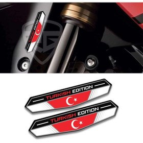 Resim Redline Grafik 3d Motosiklet Çıkartma Etiket Sticker Turkish Edition 