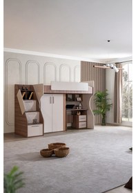 Resim Ranza, Milano Dolaplı Çalışma Masalı Modern Ranza 90 X 190 CM 