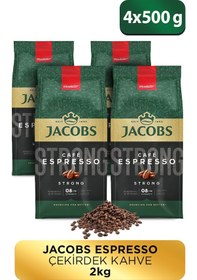 Resim Jacobs Cafe Espresso Çekirdek Kahve 4 x 500 G 