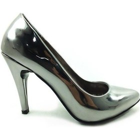 Resim Çarıkçım Stiletto Kadın Ayakkabı Platin-Ayna 61 700 