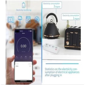 Resim Alexa ve Google Asistan Ile Uyumlu Çoklu Priz, Wifi Bağlantılı Akıllı Priz. 4 Soket, 3 Usb, 1 Usb-C, Akıllı Priz 