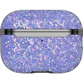 Resim Hobilinka Onegif Airpods 2 (2.nesil) Bright Simli Airpods Kapak - Derin Mor 