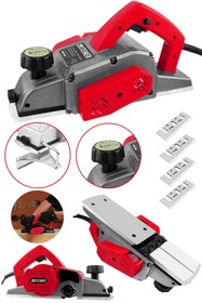 Resim STEİNER Alman 4200 W Bakır Sargı Metal Şanzıman Motor Korumalı Çift Bıçaklı Planya Rende Makinesi + 4 Bıçak 