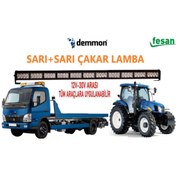 Resim Genel Markalar Oto Kurtarıcı + Iş Makinası Çakar Lamba 120cm Sarı+sarı 8 Fonksiyonlu 