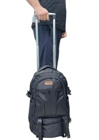 Resim Rowan Çanta Çekçekli+termal Matara Çantlı Kabin Boy,portatif Seyahat Çantası Siyah 