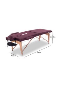 Resim Voit 55003 Bordo Çanta Şeklinde Katlanabilir Masaj Masası + Kılıf 
