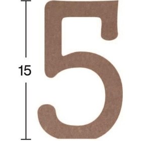 Resim Rakam Ahşap Obje 18Mm - 5 