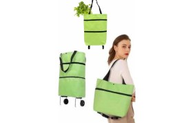Resim İlkyaz Fashion Katlanabilir Tekerlekli Alışveriş Çantası Pratik ve Detaylı Pazar Arabası ILKYZ-KRGRS34 