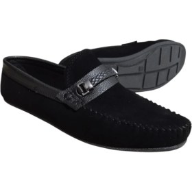 Resim Hızır Shoes Siyah Erkek Loafer Tokalı Ayakkabı 