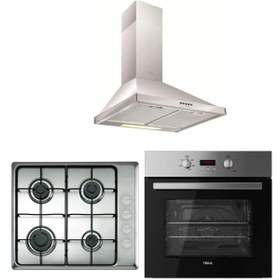 Resim Teka İnox Ankastre Set ( HEB 723 SS - HLX 60 - DF 60 ) 