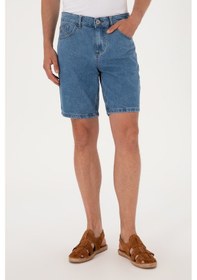 Resim U.s. Polo Assn. Erkek Mavi Şort Jean 50304330-dn0022 Mıd Blue 