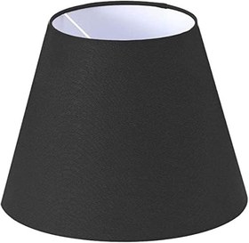 Resim Lit Dizayn Abajur Başlık Siyah Konik Şapka 25x15x20 Cm Dekoratif Özel Yüksek Kalite Kumaş 