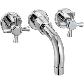 Resim Eca Quadrille 102106029 Duvardan Ankastre Lavabo Bataryası 