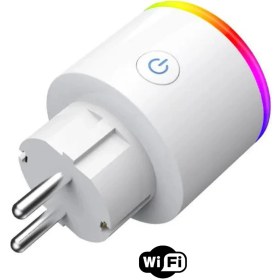 Resim PremiumPort Akım Korumalı Wi-Fi Akıllı Priz Rgb LED Işıklı, Pratik ve Güvenli Kullanım 