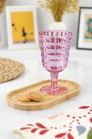 Resim Allegra Mürdüm Kadeh Bardak - 450 ml Tekli Akrilik Malzeme - Cam Değildir Kırılmaya Dayanıklı 