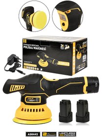 Resim Assur ASR442 12V Orbital 6 Kademeli Polisaj Sarı 