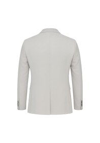 Resim Plus Scorpion Erkek Açık Gri Blazer Ceket Slim Fit, Şık Ve Hafif Kumaş, Tek Düğmeli Açık Gri 